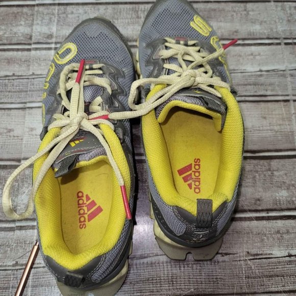 Women's adidas vigor 3 trail running shoes, grey/yellow - Picture 6 of 6